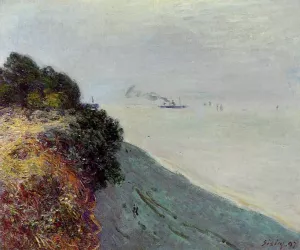 The English Coast, Penarth by Alfred Sisley - Oil Painting Reproduction