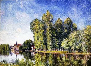 The Loing at Moret by Alfred Sisley Oil Painting