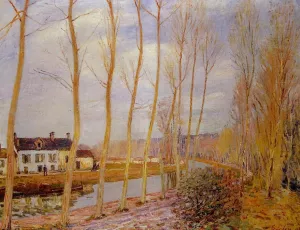 The Loing Canal at Moret by Alfred Sisley Oil Painting