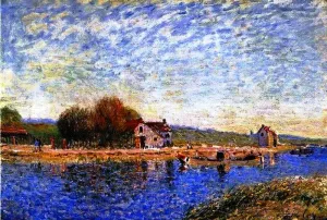 The Loing Canal by Alfred Sisley Oil Painting