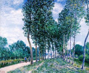The Loing River at Moret by Alfred Sisley Oil Painting
