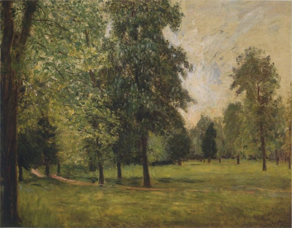 Main Product Photo of The Park at Sevres Painting by Alfred Sisley