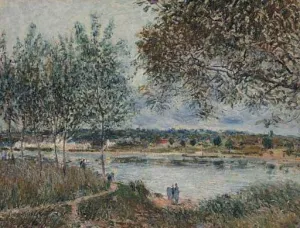The Path to the Old Ferry at By painting by Alfred Sisley