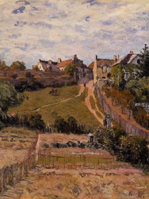 The Rising Path by Alfred Sisley Oil Painting