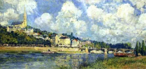 The River at Saint Cloud by Alfred Sisley - Oil Painting Reproduction