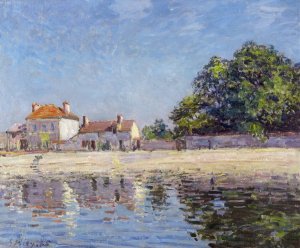 The River Loing at Saint-Mammes by Alfred Sisley Oil Painting