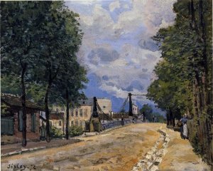 The Road from Gennevilliers by Alfred Sisley Oil Painting