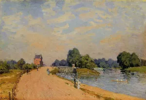 The Road from Hampton Court by Alfred Sisley - Oil Painting Reproduction