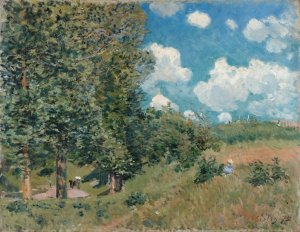 The Road from Versailles to Saint-Germain by Alfred Sisley Oil Painting