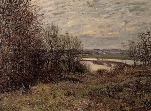 The Roches-Courtaut Wood, Near By by Alfred Sisley - Oil Painting Reproduction