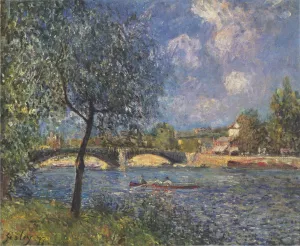The Rowers by Alfred Sisley Oil Painting