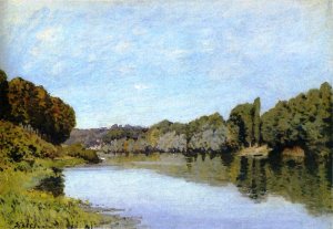 The Seine at Bougival 2 by Alfred Sisley Oil Painting