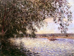 The Seine at Saint Mammes II by Alfred Sisley Oil Painting