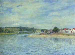 The Seine at Saint Mammes by Alfred Sisley Oil Painting