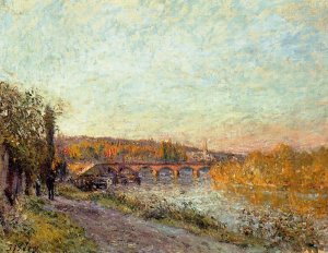 The Sevres Bridge by Alfred Sisley Oil Painting