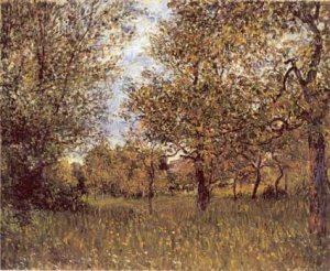 The Small Meadow at By by Alfred Sisley Oil Painting