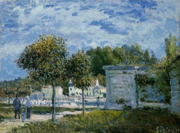 The Watering Place at Marly by Alfred Sisley - Hand-Painted Oil Painting Reproduction