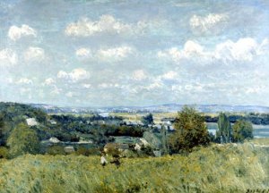 Valley of the Seine at Saint-Cloud by Alfred Sisley Oil Painting