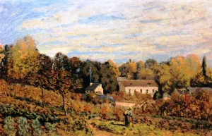 Vegetable Garden at Louveciennes by Alfred Sisley - Oil Painting Reproduction