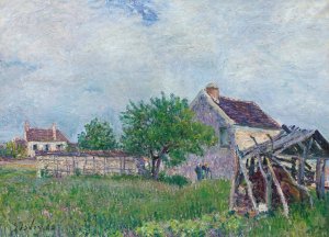 Vieille Chaumiere Aux Sablons by Alfred Sisley Oil Painting