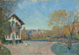 View of Marly-le-Roi from Coeur-Volant by Alfred Sisley Oil Painting