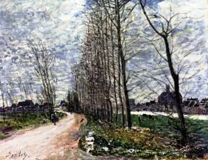View of Moret-sur-Loing by Alfred Sisley Oil Painting