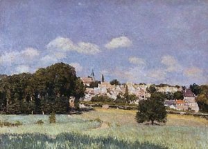 View of Saint-Cloud, Sunshine by Alfred Sisley Oil Painting