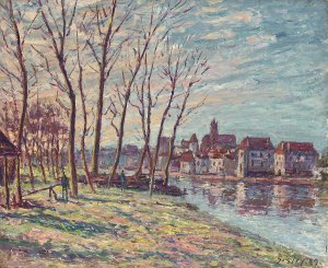 Vue de Moret by Alfred Sisley Oil Painting