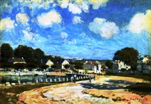Watering Place at Marly by Alfred Sisley - Oil Painting Reproduction