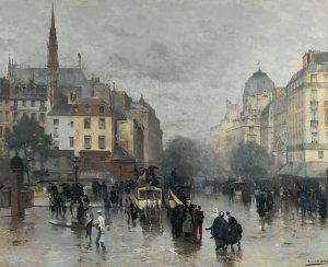 After The Rain by Alfred Smith Oil Painting