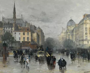 After The Rain by Alfred Smith Oil Painting