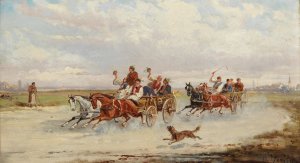 Wilde Fahrt by Alfred Steinacker Oil Painting