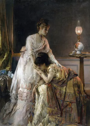 After the Ball by Alfred Stevens Oil Painting