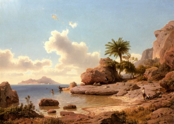 Main Product Photo of Ansicht Von Capri Painting by Alfred Stevens