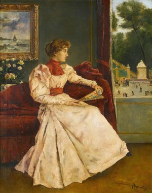 Chez soi by Alfred Stevens Oil Painting