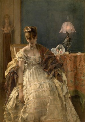Desperate by Alfred Stevens Oil Painting
