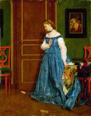 Hesitation by Alfred Stevens Oil Painting