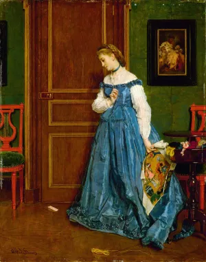 Hesitation by Alfred Stevens Oil Painting