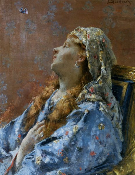 Main Product Photo of La Japonaise Painting by Alfred Stevens