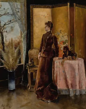 La Neige by Alfred Stevens Oil Painting
