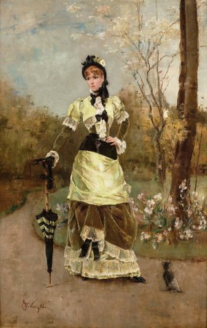 La Parisienne by Alfred Stevens Oil Painting
