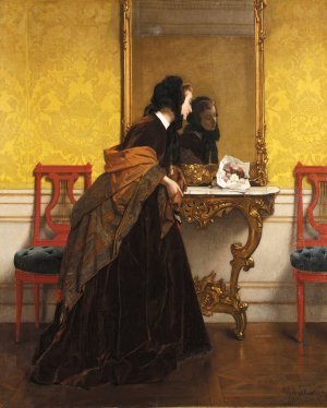 Le bouquet by Alfred Stevens Oil Painting