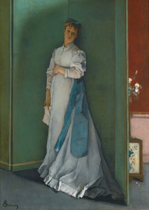 L'emotionnee by Alfred Stevens Oil Painting