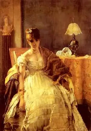 Lovelorn by Alfred Stevens - Oil Painting Reproduction