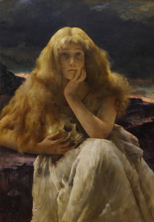 Maria Magdalena by Alfred Stevens Oil Painting