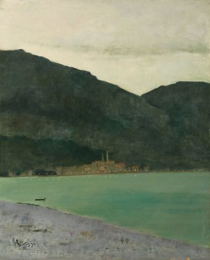 Menton, presque la nuit, 2e impression by Alfred Stevens Oil Painting