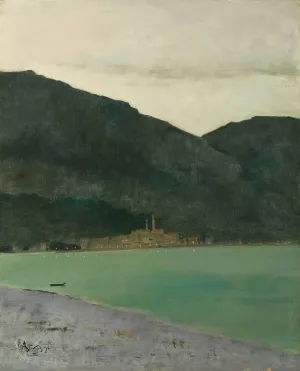 Menton, presque la nuit, 2e impression Oil painting by Alfred Stevens