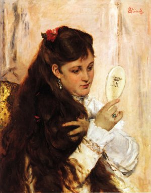 Reveil Oil painting by Alfred Stevens