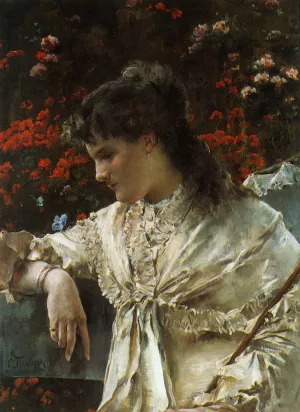 Reverie II by Alfred Stevens Oil Painting