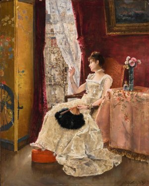 Reverie by Alfred Stevens Oil Painting